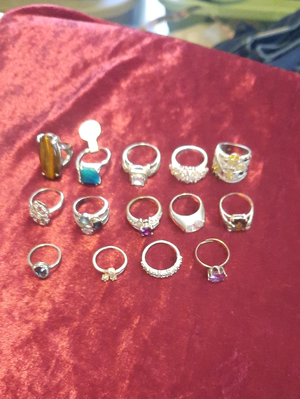 Bundle Of Mixed Stone Rings